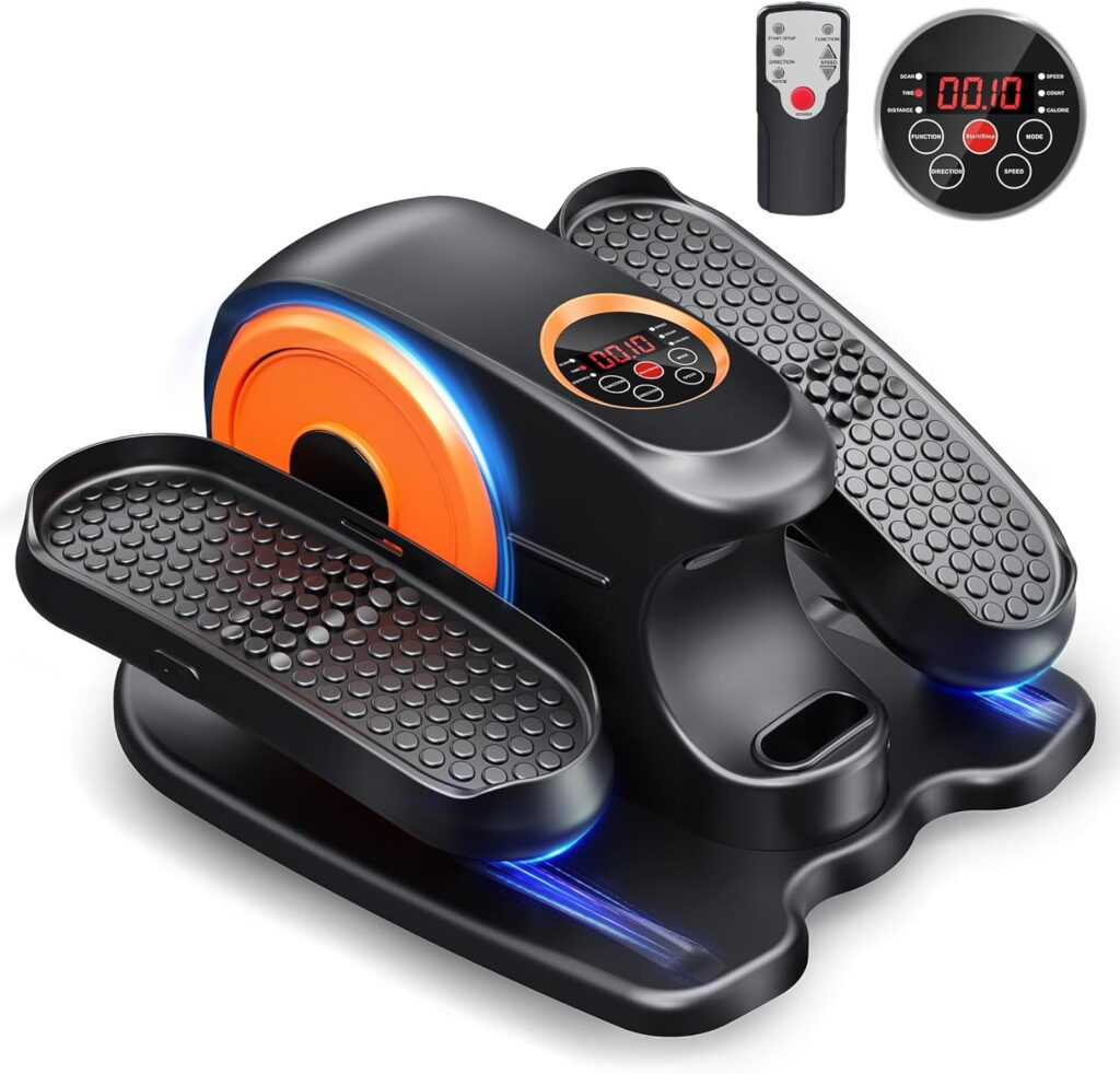 Under Desk Elliptical Machine, Ellipse Leg Exerciser for Seniors